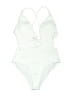 Unbranded Solid Ivory White One Piece Swimsuit Size 1X - photo 1