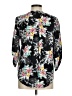 DR2 100% Rayon Floral Black 3/4 Sleeve Blouse Size M - photo 2