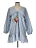Unbranded 100% Polyester Blue Casual Dress Size L (estimated) - photo 1