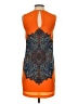 Zara Basic Paisley Orange Casual Dress Size XS - photo 2