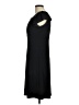 Apt. 9 Solid Black Casual Dress Size M - photo 5
