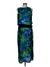 Appropriate Behavior 100% Rayon Print Blue Cocktail Dress Size 12 - photo 1