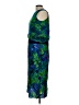 Appropriate Behavior 100% Rayon Print Blue Cocktail Dress Size 12 - photo 5