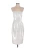 Theory Metallic White Silver Cocktail Dress Size 0 - photo 1