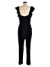 Cupcakes & Cashmere 100% Polyester Solid Black Jumpsuit Size 10 - photo 2