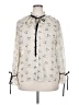 Shein Curve 100% Polyester Ivory 3/4 Sleeve Blouse Size 2X - photo 1