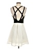 Express Solid Ivory Cocktail Dress Size 4 - photo 2