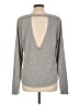 White House Black Market Metallic Silver Pullover Sweater Size L - photo 2
