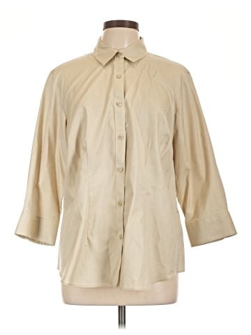 Coldwater Creek 3/4 Sleeve Button-Down Shirt (view 1)