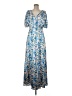 Alexia Admor Floral Blue Casual Dress Size 8 - photo 1
