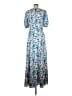 Alexia Admor Floral Blue Casual Dress Size 8 - photo 2