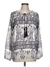 Alya 100% Polyester Gray 3/4 Sleeve Blouse Size L - photo 1
