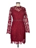 Eilly Bazar 100% Polyester Burgundy Cocktail Dress Size M - photo 1