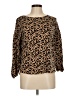 MoDA Animal Print Brown Pullover Sweater Size M - photo 1