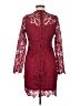 Eilly Bazar 100% Polyester Burgundy Cocktail Dress Size M - photo 2