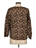 MoDA Animal Print Brown Pullover Sweater Size M - photo 2
