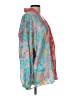 Colleen Lopez 100% Polyester Teal Kimono Size L - photo 4