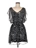 Express 100% Polyester Animal Print Gray Cocktail Dress Size M - photo 1