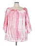Elan 100% Rayon Pink 3/4 Sleeve Blouse Size L - photo 1