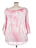 Elan 100% Rayon Pink 3/4 Sleeve Blouse Size L - photo 2