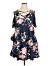 Assorted Brands Floral Blue Casual Dress Size XL - photo 1