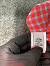 Ann Mashburn 100% Cotton Houndstooth Red Long Sleeve Blouse Size XS - photo 8