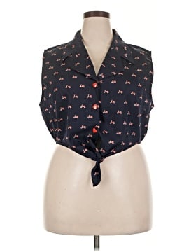 Assorted Brands Sleeveless Button Down Shirt