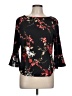Iz Byer Black 3/4 Sleeve Blouse Size L - photo 1