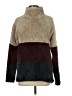 Liv Color Block Brown Turtleneck Sweater Size M - photo 1
