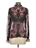 Simply Vera Vera Wang 100% Polyester Black Long Sleeve Blouse Size S - photo 2