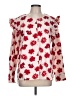 Free Assembly 100% Cotton Red Long Sleeve Blouse Size L - photo 1