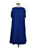 Catherines Solid Blue Casual Dress Size 0X - photo 2