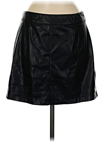 Tribal Faux Leather Skirt (view 2)