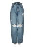 Zara Hearts Blue Jeans Size 2 - photo 1