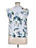 Cupio Floral Blue Sleeveless Blouse Size XL - photo 2