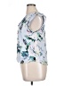 Cupio Floral Blue Sleeveless Blouse Size XL - photo 5