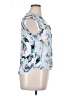 Cupio Floral Blue Sleeveless Blouse Size XL - photo 4