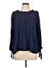 TCEC Blue Long Sleeve Blouse Size L - photo 1