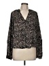 Evereve 100% Polyester Black Long Sleeve Blouse Size M - photo 1