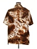 Magic Animal Print Brown Short Sleeve Blouse Size 2X - photo 2