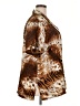 Magic Animal Print Brown Short Sleeve Blouse Size 2X - photo 4