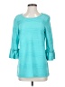 Onque Casuals Teal 3/4 Sleeve Top Size S - photo 1