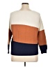 Evolution by Cyrus Color Block Orange Pullover Sweater Size XL - photo 2