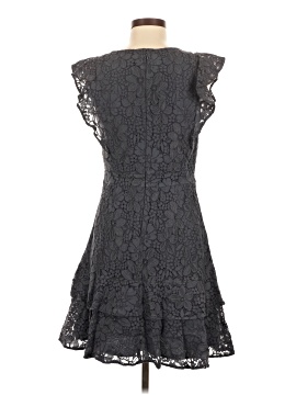 chinese dress ladies Ann Taylor Black Square Neck Midi Dress