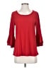 Love Scarlett Red 3/4 Sleeve Top Size S - photo 1