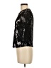 Sanctuary 100% Polyester Metallic Black Short Sleeve Top Size XS - photo 5
