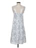 Gap 100% Rayon Polka Dots Blue Ivory Casual Dress Size 0 - photo 2
