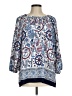Allison Daley 100% Polyester Blue 3/4 Sleeve Blouse Size M - photo 1