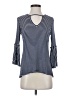 Assorted Brands Blue 3/4 Sleeve Blouse Size S - photo 1