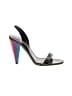 Brian Atwood Color Block Black Sandals Size EU 36 1/2 - photo 1